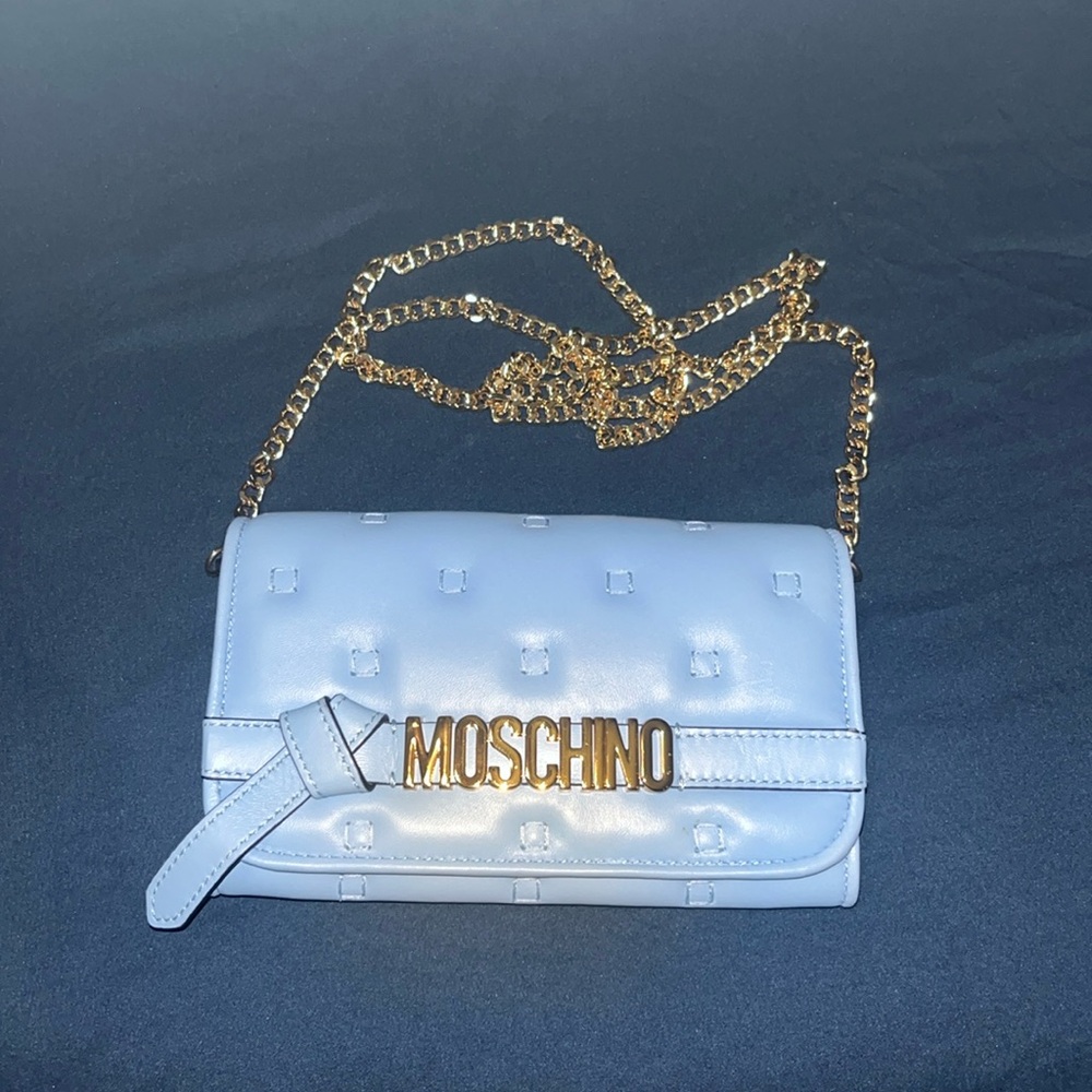 BABY BLUE AUTHENTIC MOSCHINO CROSSBODY